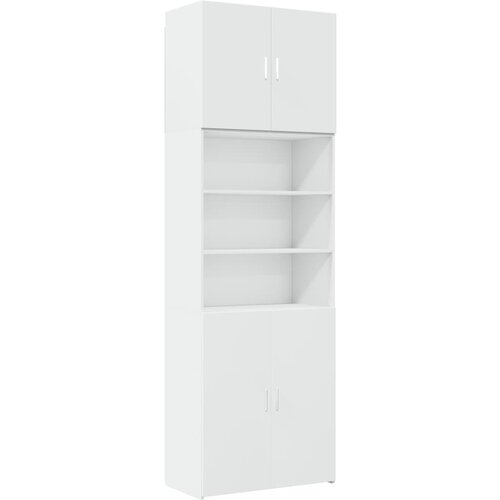 Maison Chic Visoka omara - Komoda - Predalnik bela 80x42,5x249 cm inženirski les, (21722669) Slike