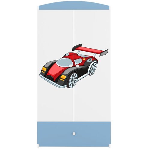 HAPPYKIDS Garderobni ormar Dreamy trkaći auto Plava Slike