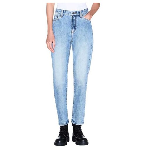 Armani Exchange svetloplave ženske farmerke Cene
