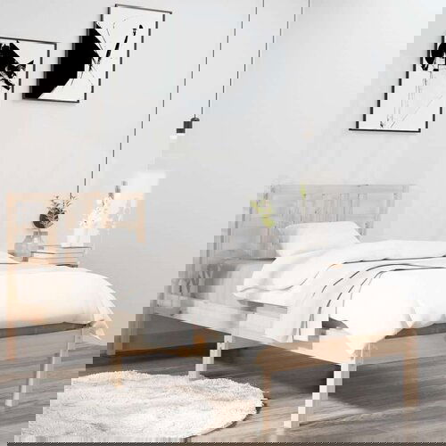  Posteljni okvir trden les 75x190 cm, (20884317) Cene