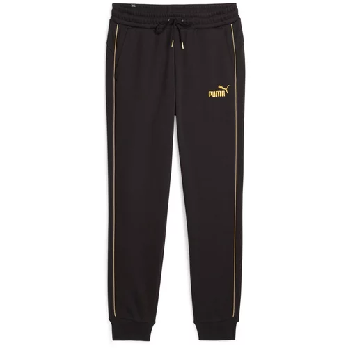 Puma Sportske hlače 'MINIMAL GOLD' zlatno žuta / crna