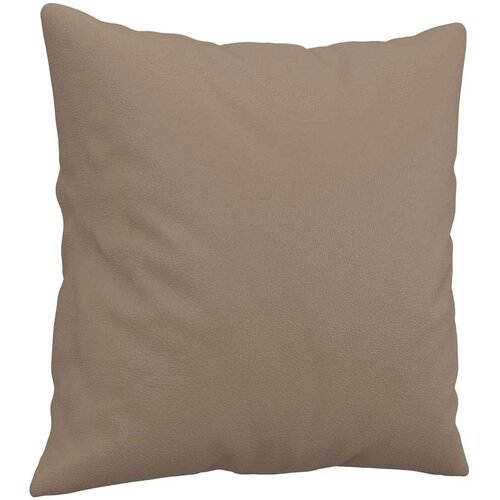  3-dijelni set sofa s jastucima boja cappuccina od umjetne kože Slike