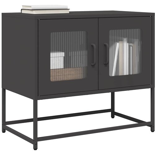 TV ormarić crni 68x39x60,5 cm hladno valjani čelik Cene