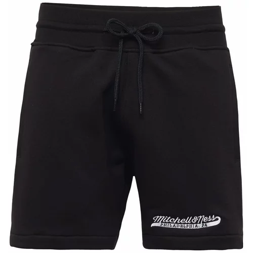 Mitchell & Ness Športne hlače črna / bela