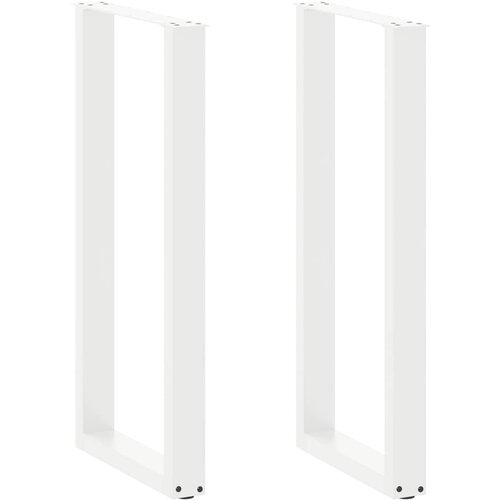  Noge za barski stol U-oblika 2 kom Bijele 50 x (100-101) cm Čelik Cene