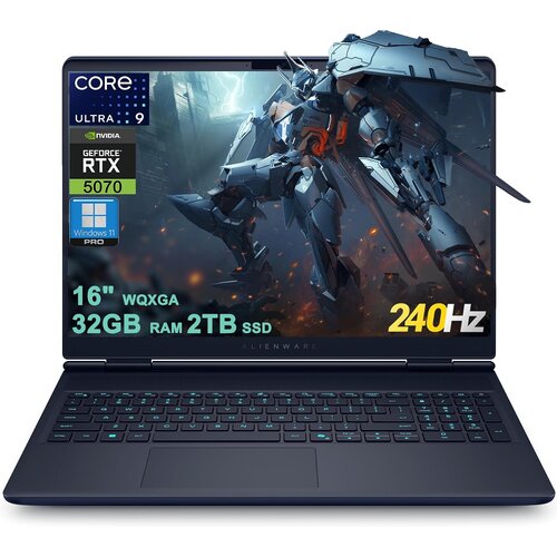 Alienware Prenosnik Dell 16X Aurora AC16251 / Core Ultra 9 / RTX 5070 Max-Q / RAM 32 GB / 2TB SSD / 16,0&amp;Prime; WQXGA Slike