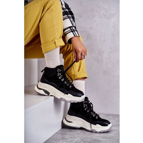 Kesi Women's High Sport Shoes GOE KK2N4098 Black Cene