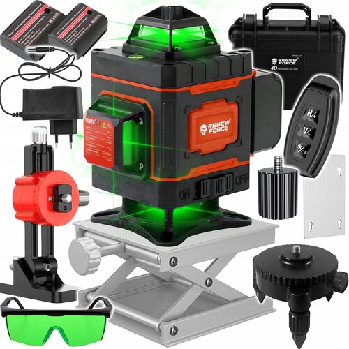 Aku. 16 linijski zeleni gradbeni laserski nivelir 2x 2400mah LL37P Cene