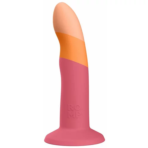 ROMP Dizi - fleksibilni silikonski dildo (rozo-narančasti)