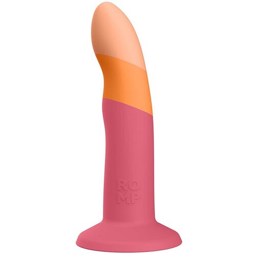 ROMP Dizi - fleksibilni silikonski dildo (rozo-narančasti) Slike