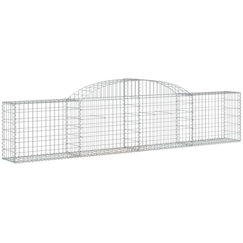  Gabionska ko&amp;scaron;ara s lukom 300 x 30 x 60/80 cm pocinčano željezo Slike
