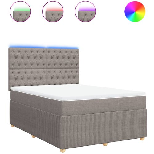 Maison Chic Box spring postelja - Vzmetna postelja z vzmetnico taupe 140x200 cm blago SL10933, (21885650) Cene