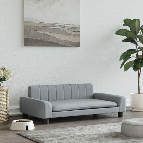 vidaXL Pasja postelja svetlo siva 90x53x30 cm blago Cene