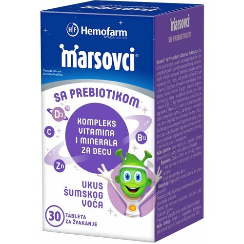Hemofarm marsovci sa prebiotikom 30 tableta za žvakanje Cene