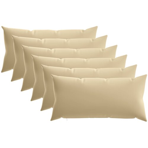  Presvlaka za jastuk 6 pcs HEERLEN Bež 40 x 70 cm Poliester Cene