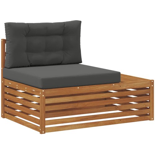  5 kom. Set vanjskih sofa Čvrsto drvo akacije i poliester Slike