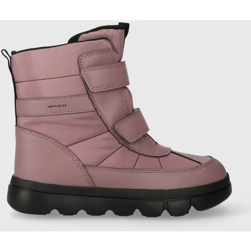 Geox Otroški zimski škornji J36HWD 0FU54 J WILLABOOM B A roza barva