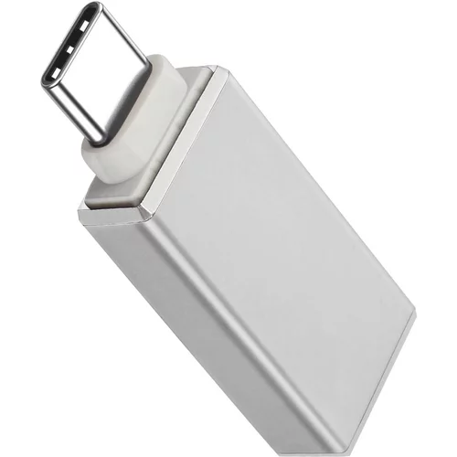 AVIZAR USB ženski na USB-C 3.0 moški OTG adapter srebrne barve, (21123570)