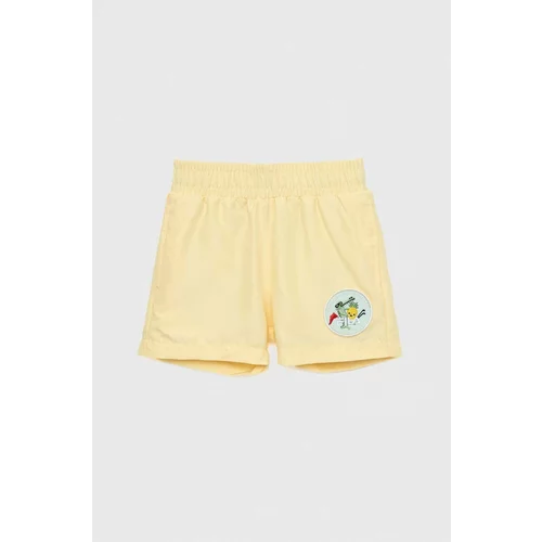 Fila Otroške kopalne kratke hlače rumena barva