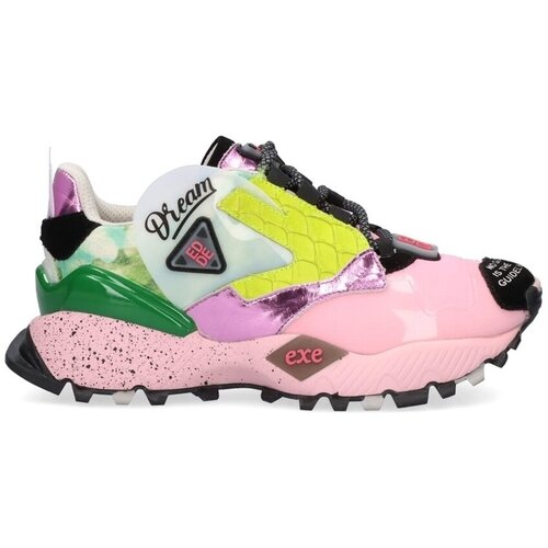 Ex&amp;eacute; Shoes Modne superge EX&amp;Eacute; Sneakers 928-3 - Black/Pink Rožnata Slike