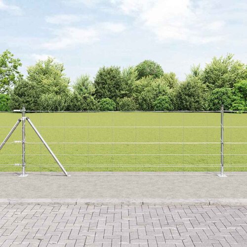 vidaXL ograja na polju 0.8x100 m pocinkano jeklo Cene