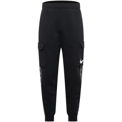 Nike Sportswear Cargo hlače crna / bijela
