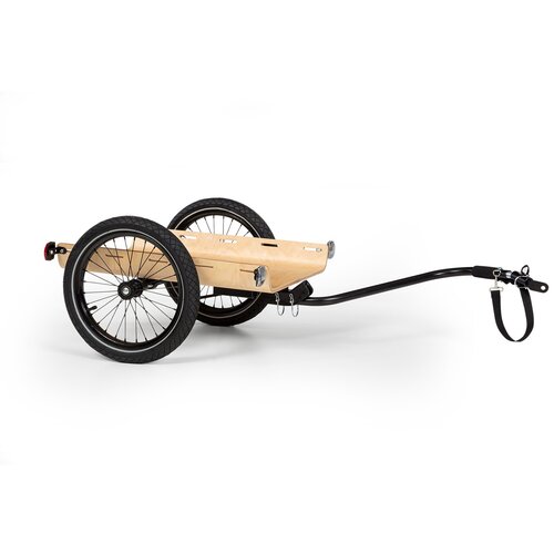 Klarfit Companion Travel, teretna prikolica, 40kg, prikolica za bicikle, crna/drvo Cijene