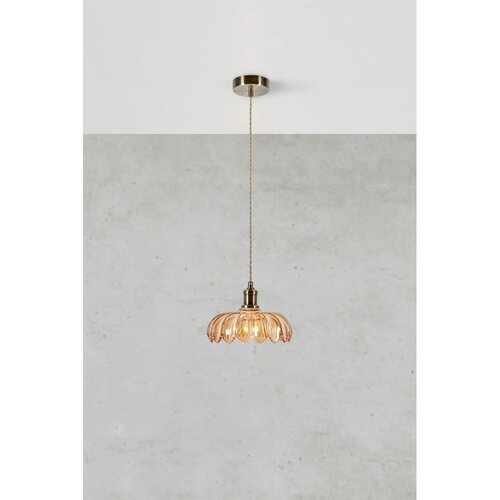Marksl&amp;ouml;jd 108858 - Luster na sajli KURAGE 1xE27/40W/230V mesing/dimljeno bež Slike