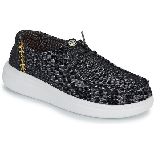 Hey Dude Slips on WENDY RISE PERF CANVAS Črna Slike