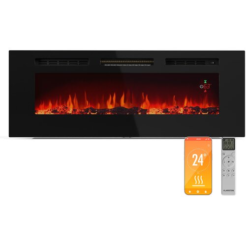 Klarstein Galeras Smart Inteligentni električni kamin | 2 postavke temperature | 16 - 30°| Iluzija LED plamena | Mogućnost spajanja na IOT Cijene