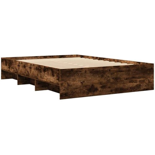 VidaXL okvir za krevet boja hrasta 140x190 cm konstruirano drvo Slike