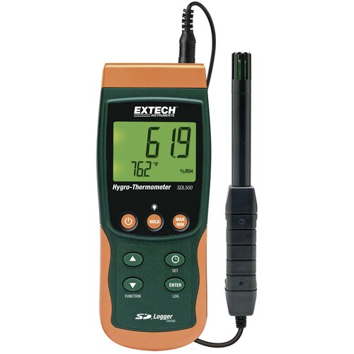 Extech SDL500 mjerač vlage i temperature zraka s ugrađenim zapisivačem podataka, termo/higrometar Cijene
