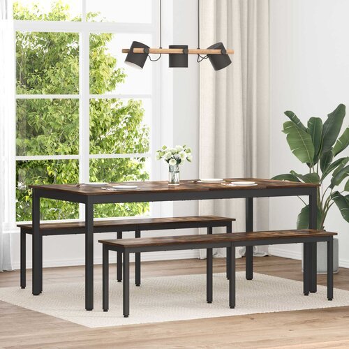  Klupa Dimni hrast 160 x 35 x 45 cm Konstruirano drvo Cene