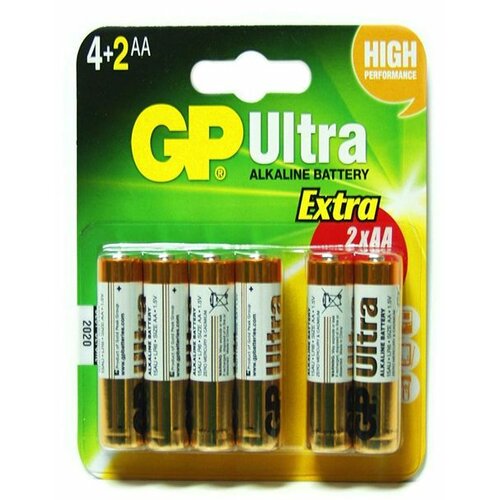 Baterija GP ultra alkalna LR06 AA 4+2 Slike