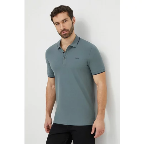 Hugo Polo majica za muškarce, boja: zelena, bez uzorka