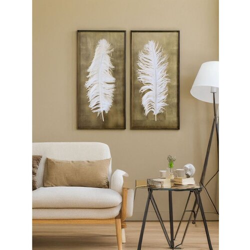 WALLXPERT Artsmdfdkset3 Višenamenska Dekorativna Okvirna MDF Slika (2 Komada) Cene