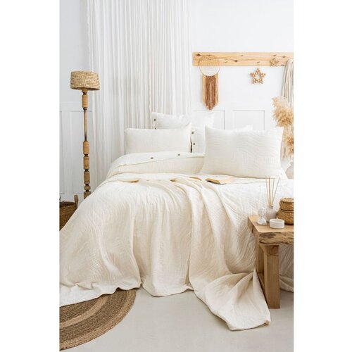  janna - cream cream double bedspread set Cene