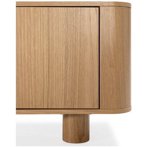 MOME TV komoda u dekoru hrasta u prirodnoj boji 180x50,5x40 cm Padoc &amp;ndash; Slike