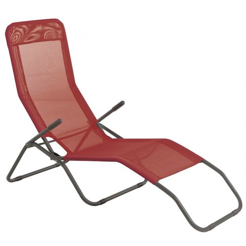SUNFUN ležaljka za sunčanje marissa (d x &amp;scaron; x v: 136 x 61 x 102 cm, chili, preklopno) Slike