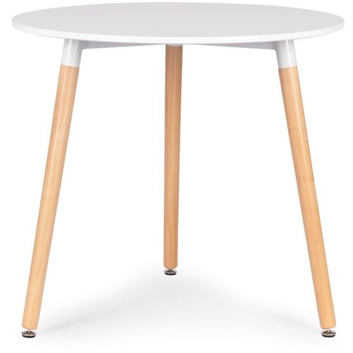 BOLZZ trpezarijski sto Verona, Okrugli, 80cm, Beli Cene