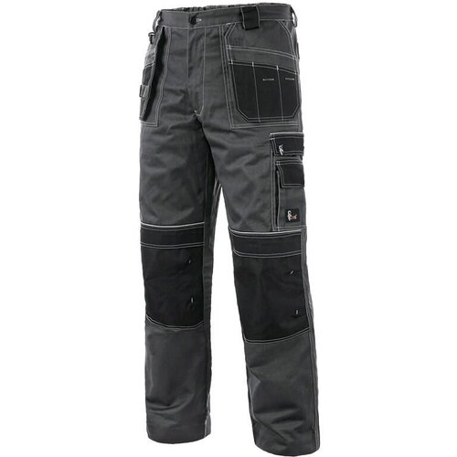 Canis Radne pantalone do struka Orion Teodor plus/ siva/crna Cene