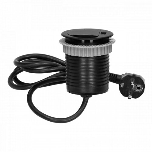 Orno Kabl crno OR-AE-1373(GS)/B kući&scaron;te sa jednom priključnicom + 1xUSB punjačem za name&scaron;taj 1.8m Cene