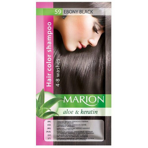 MARION šampon za bojenje kose 59 - ebony black 40ml Slike