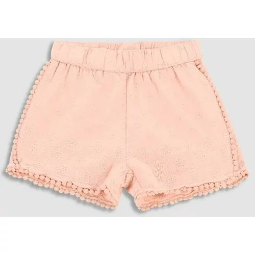 Coccodrillo Dječje pamučne kratke hlače boja: ružičasta, glatki materijal