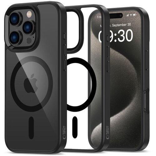 TECH-PROTECT OVITEK MAGMAT ZA MAGSAFE OVITEK ZA IPHONE 16 PRO BLACK/CLEAR, (21970147) Cene