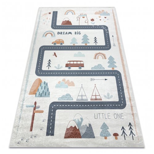 RugsX BAMBINO 46980 pralna preproga Gozd, ulice za otroke protizdrsna - belo / zelena 120x170 cm, (5000174960) Cene