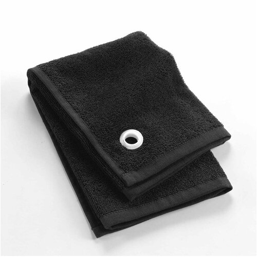 Douceur d int&amp;eacute;rieur Črna frotirna bombažna brisača 50x50 cm Cuistot &amp;ndash; Slike