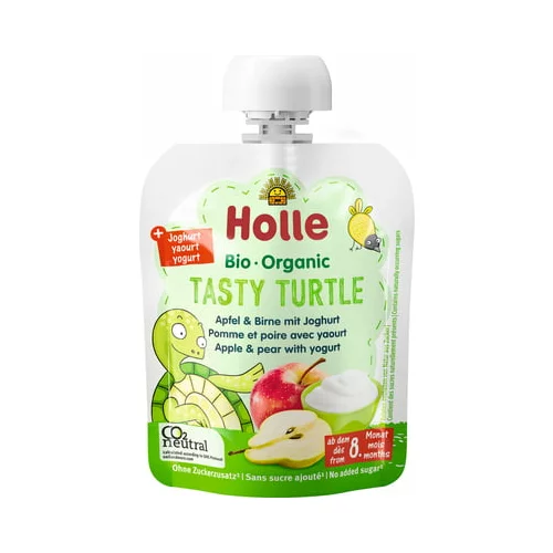 Holle Bio Joghurt-Pouches "Tasty Turtle - Jabolko & Hruška"