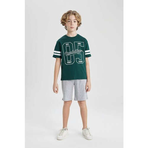 Defacto Boy Printed Short Sleeve T-Shirt Shorts 2 Piece Set Slike