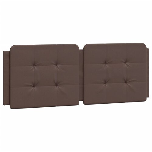VidaXL Vzglavna stranica rjava 140 cm umetno usnje, (21112260) Slike